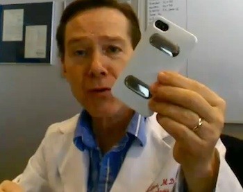 Dr. David Albert holds an iPhoneECG